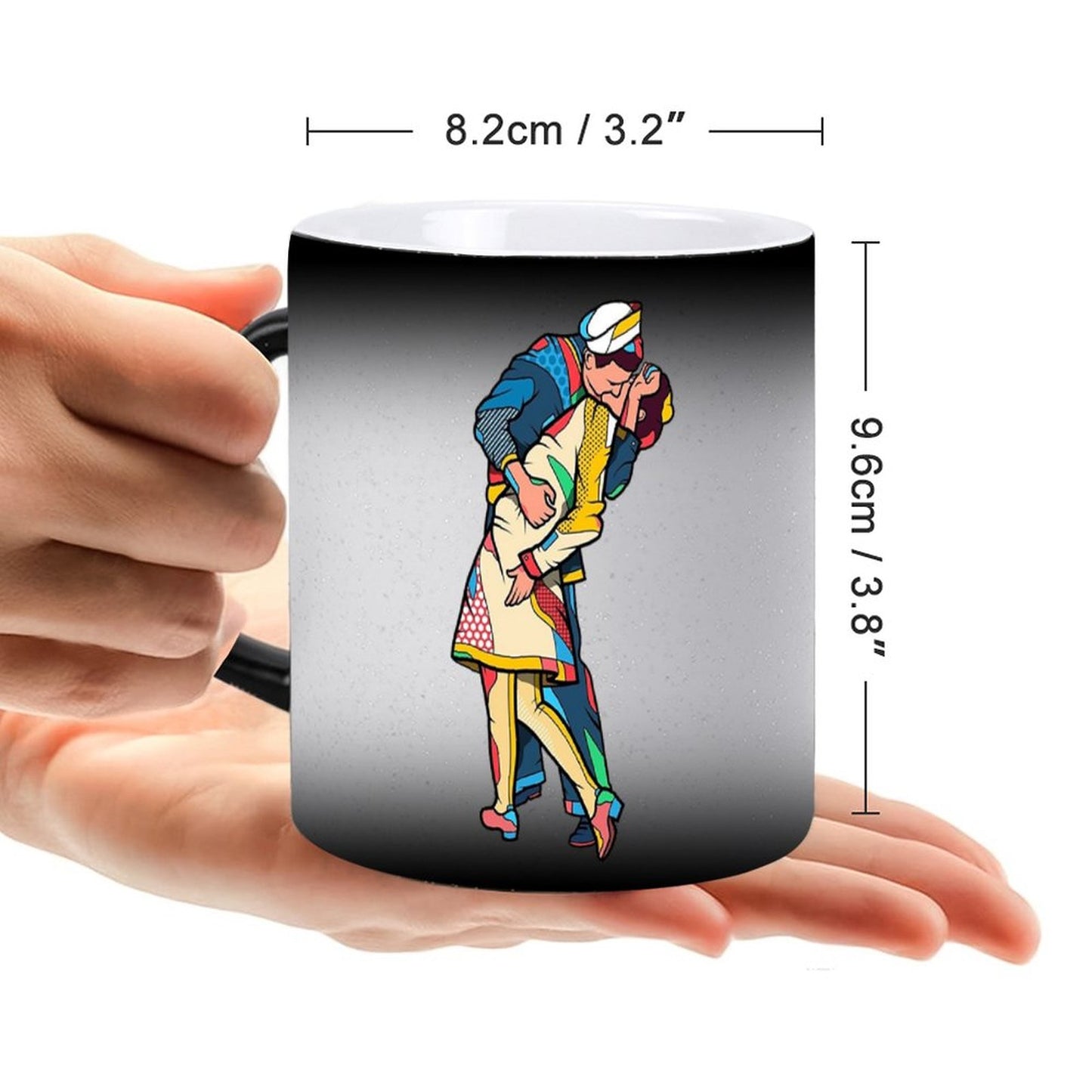 Custom Color Changing Mug with Heart Shaped Handle – Design Your Own