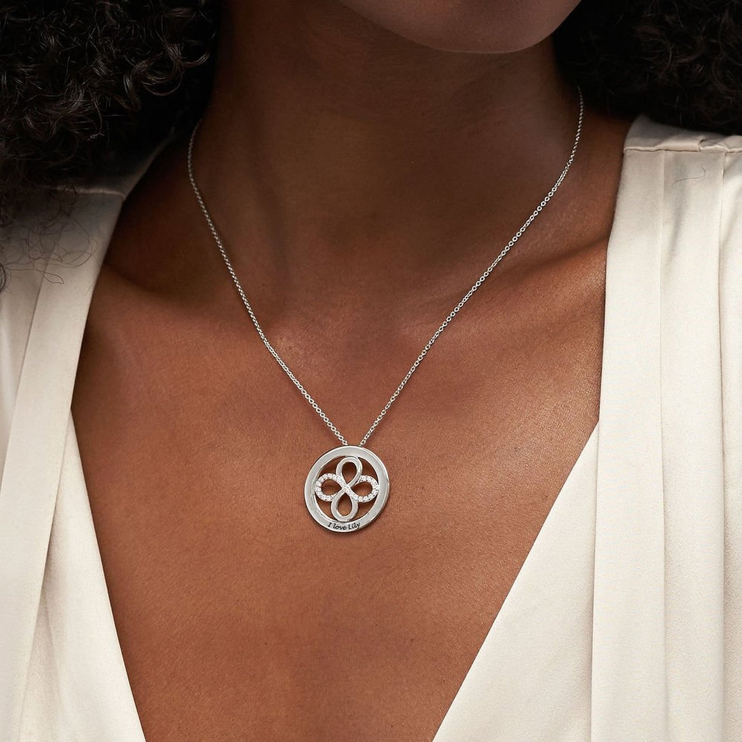 Custom Infinity Circle Necklace – Design Your Own