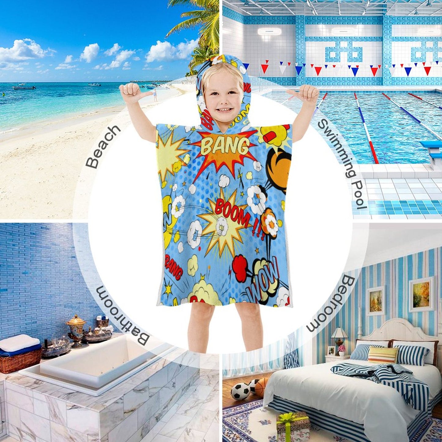 Custom Kids Hooded Towel – Design Your Own