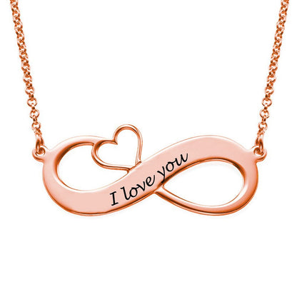 Custom Heart Infinity Necklace – Design Your Own