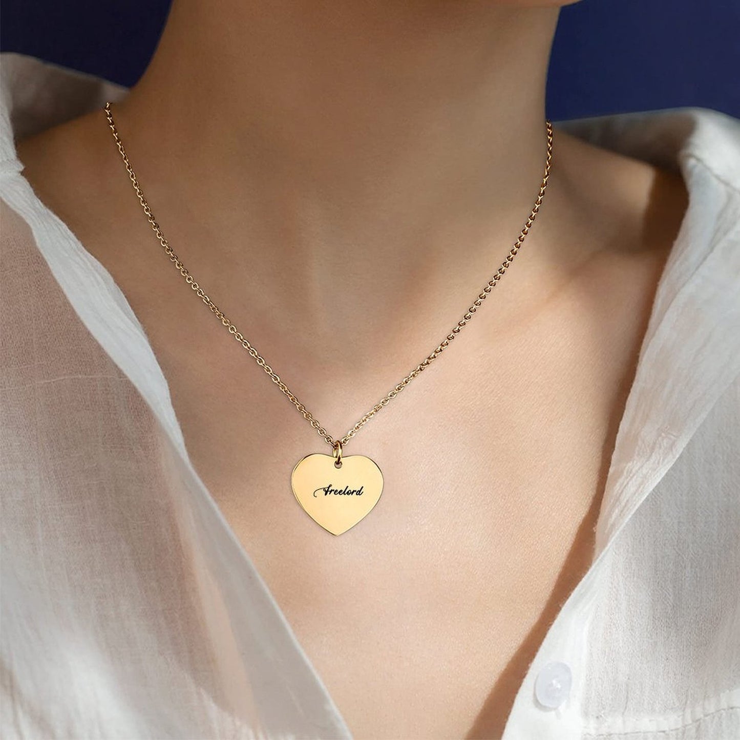 Custom Heart Necklace – Design Your Own