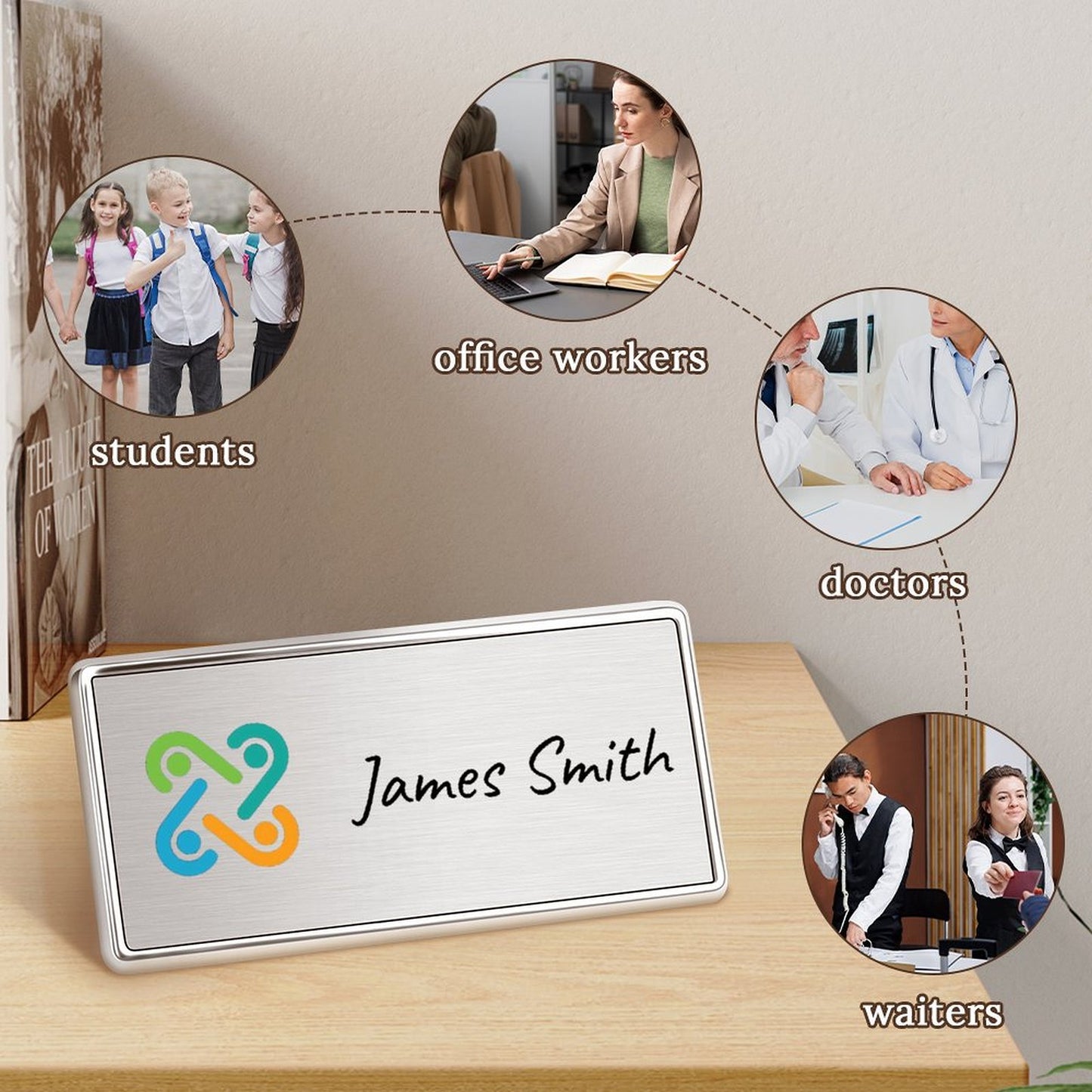 Custom Metal Name Tag – Design Your Own