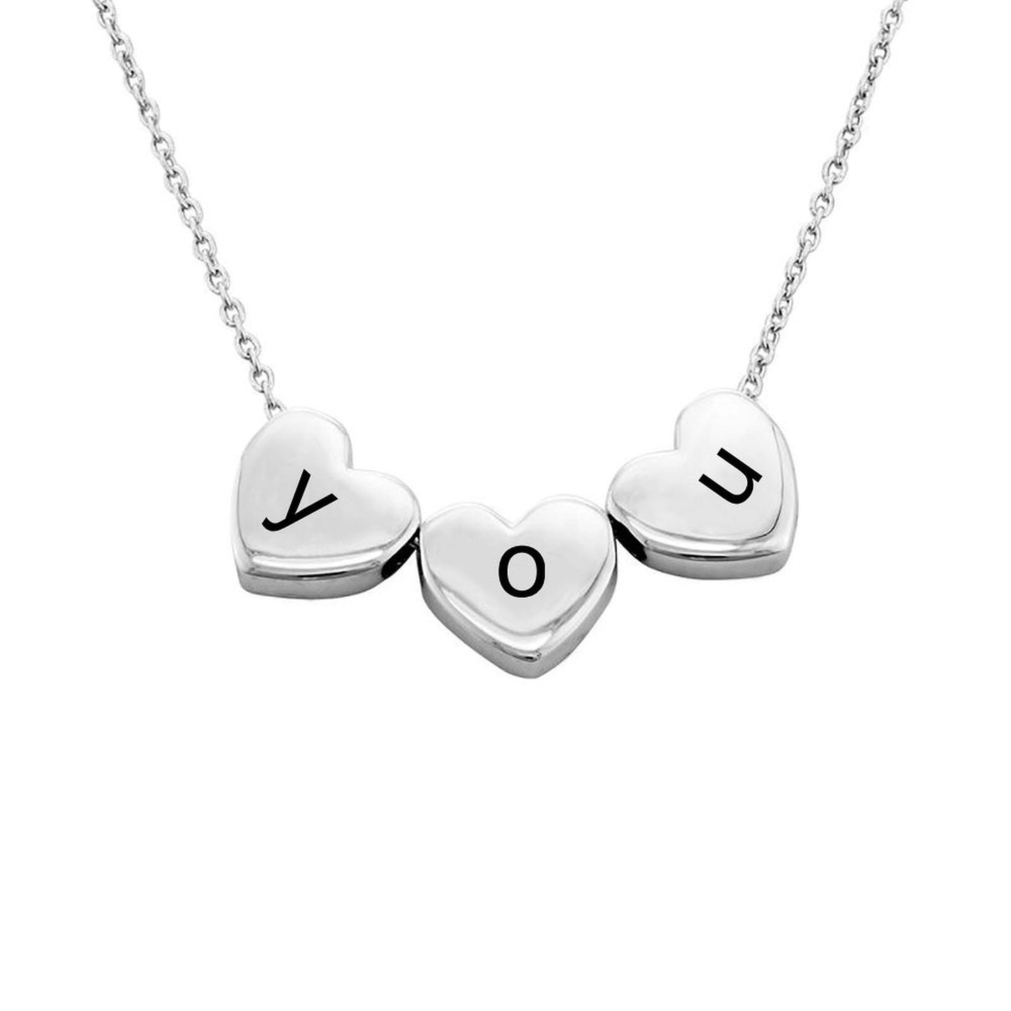 Custom 3D Heart Necklace – Design Your Own