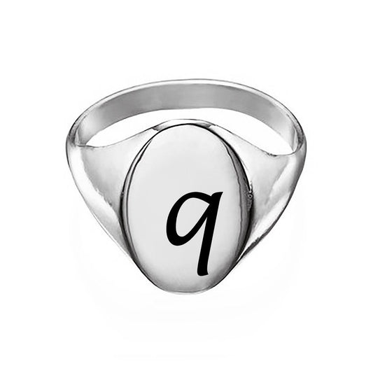 Custom Oval Signet Ring – Design Your Own