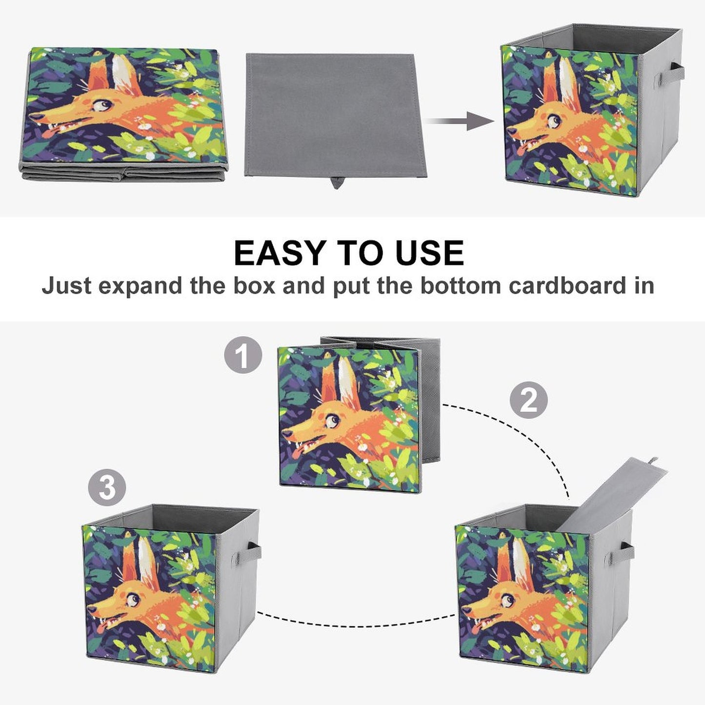 Custom Folding Storage Box – Design Your Own