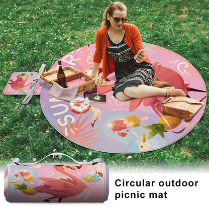 Custom Round Picnic Mat – Design Your Own