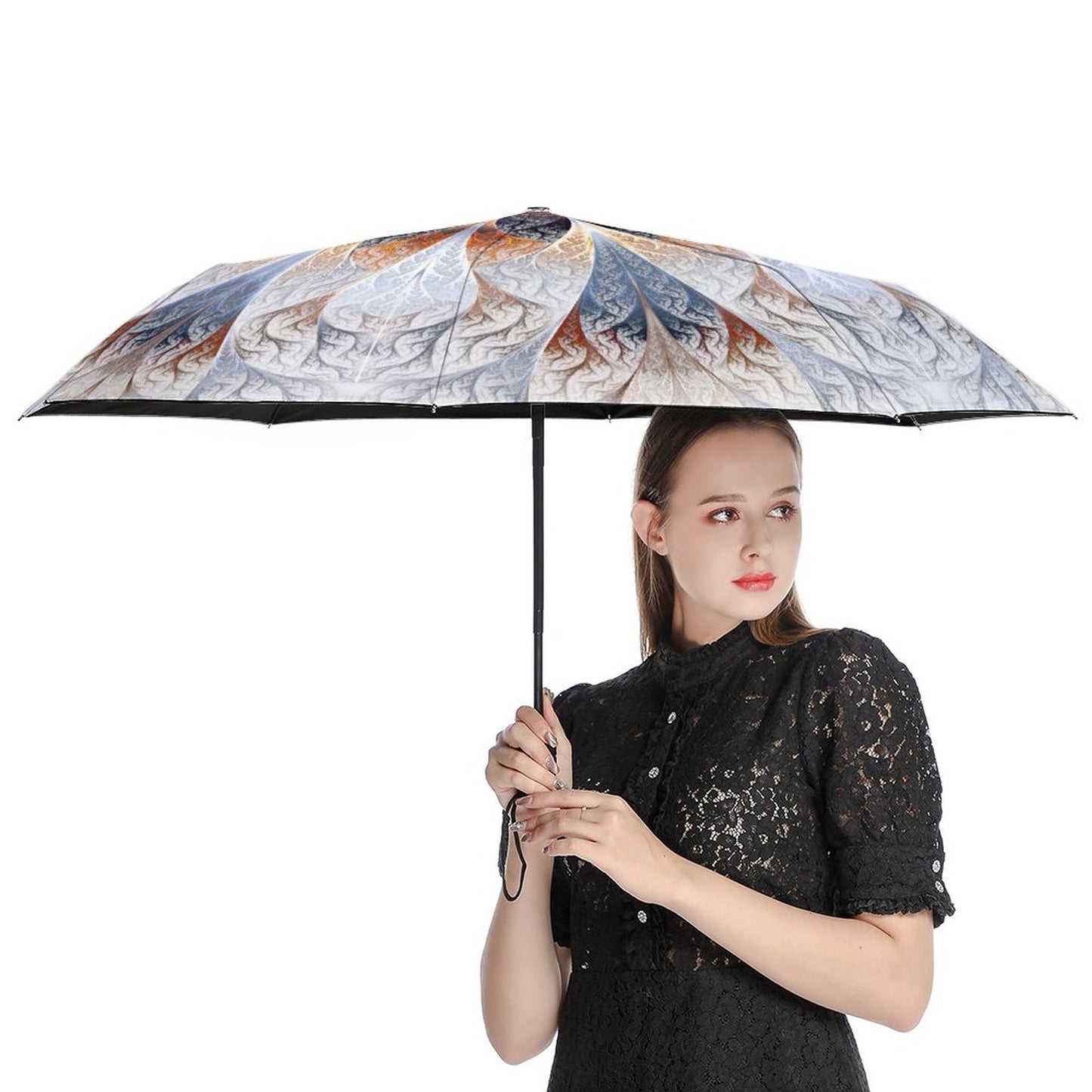 Custom Fully Automatic Umbrella (Inner Black/Outer Printing) – Design Your Own