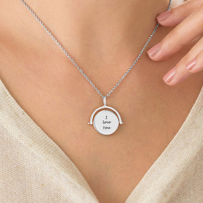 Custom Rotating Engraved Necklace – Design Your Own