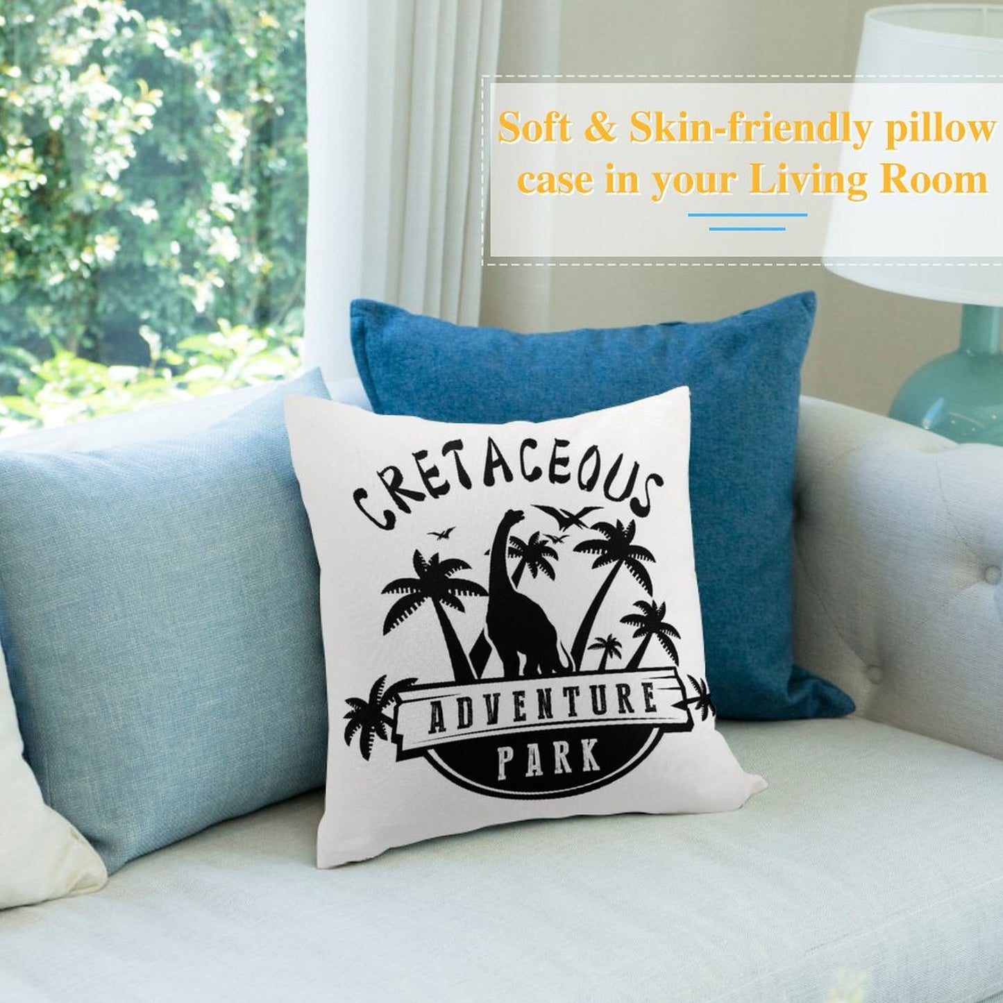 Custom Square Plush Fabric Throw Pillow Cover – Design Your Own