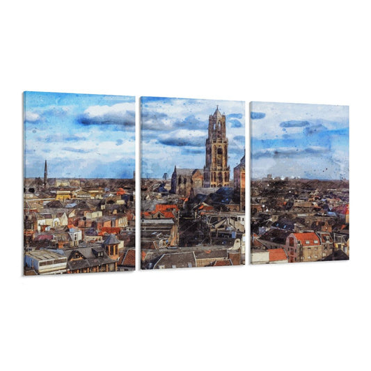 Custom Triptych Wall Art (Vertical 1:2 Design) – Design Your Own