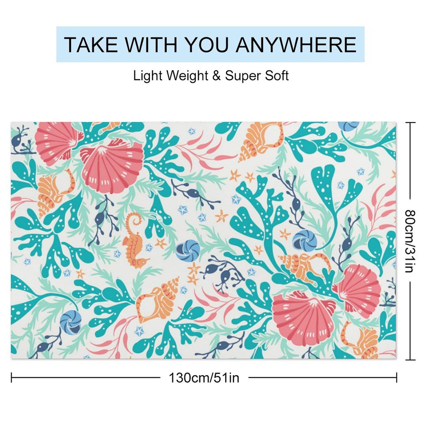 Custom Adult Beach Towels 130x80cm – Design Your Own