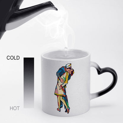 Custom Color Changing Mug with Heart Shaped Handle – Design Your Own