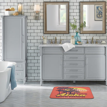 Custom Coral Fleece Bath Mat – Design Your Own