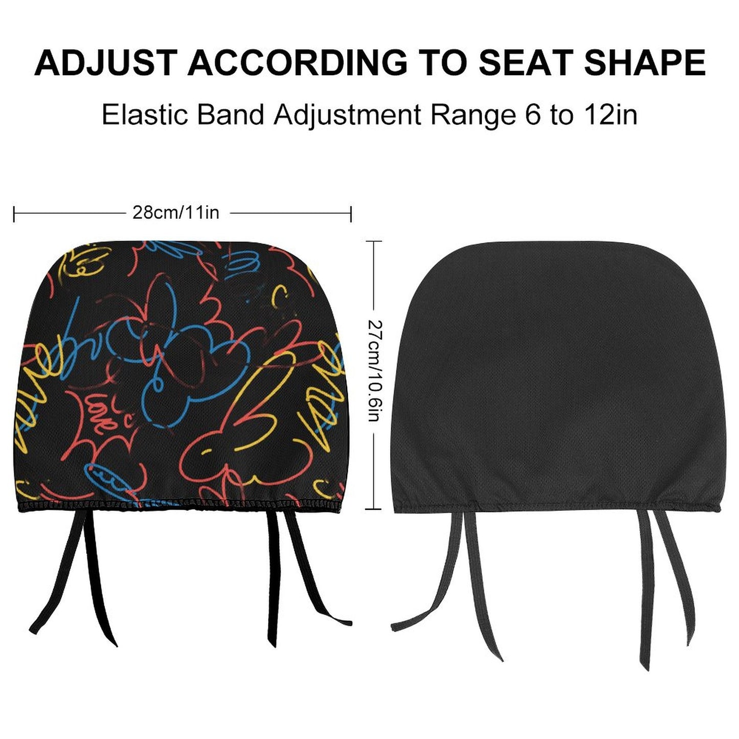 Custom Car Seat Headrest Covers – Design Your Own