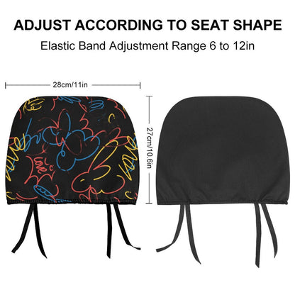 Custom Car Seat Headrest Covers – Design Your Own