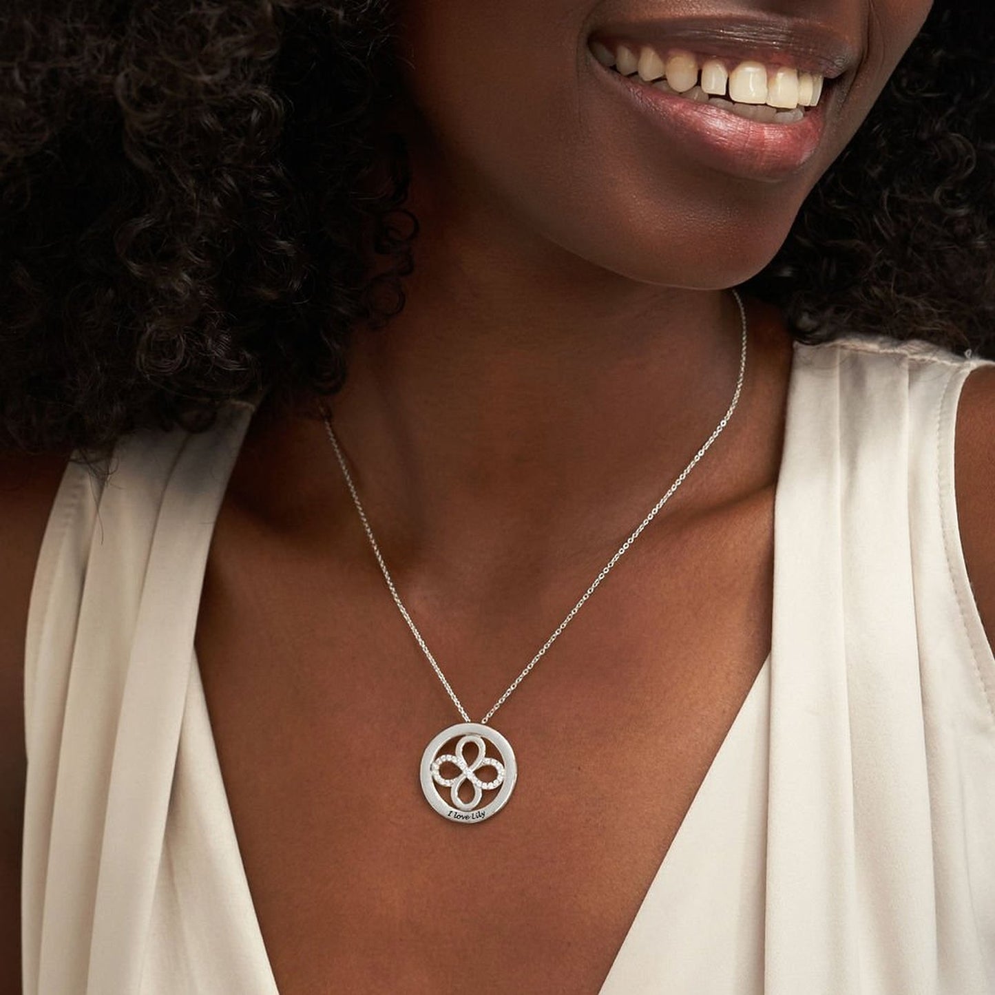 Custom Infinity Circle Necklace – Design Your Own