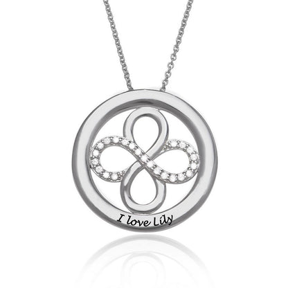 Custom Infinity Circle Necklace – Design Your Own