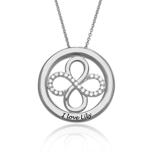 Custom Infinity Circle Necklace – Design Your Own