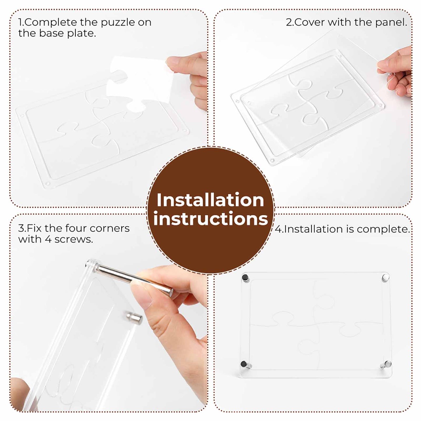 Custom Acrylic Puzzle Frame – Design Your Own