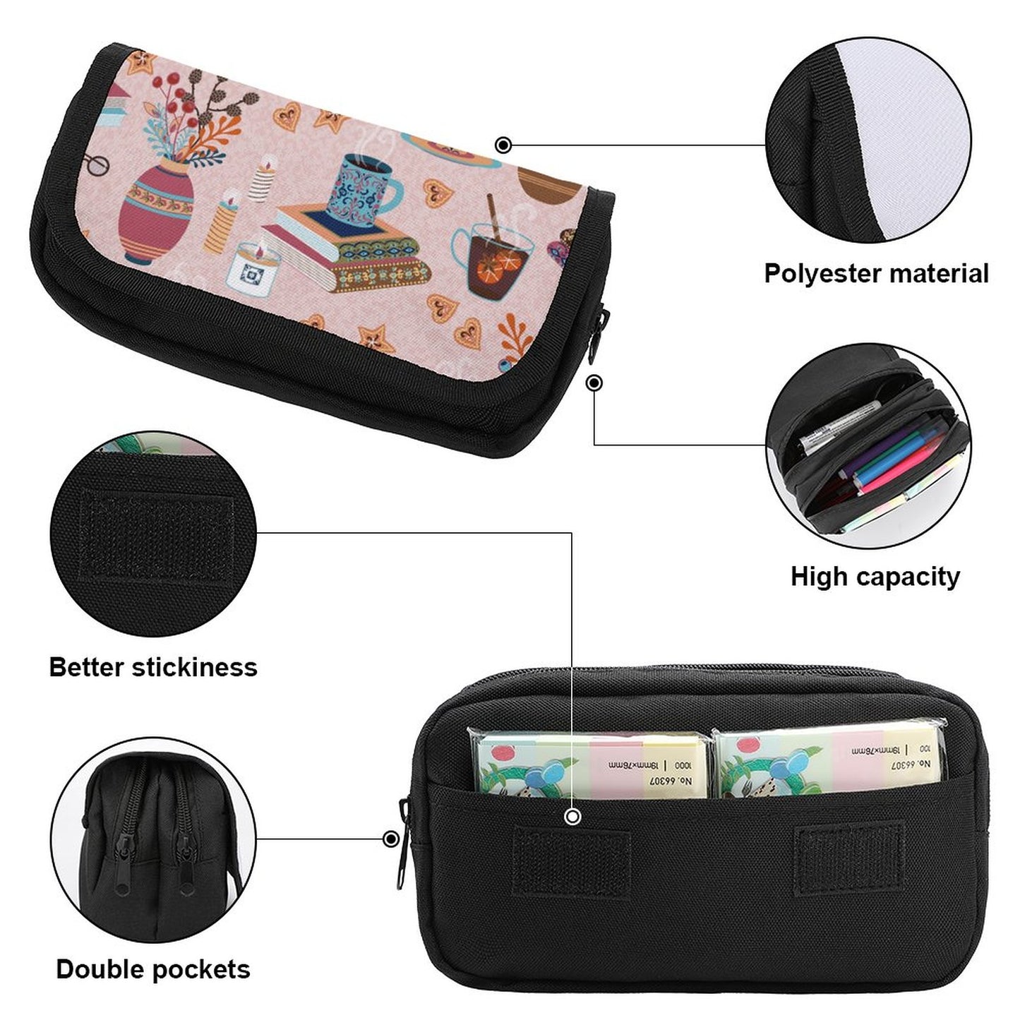 Custom Double-Layer Pencil Case – Design Your Own