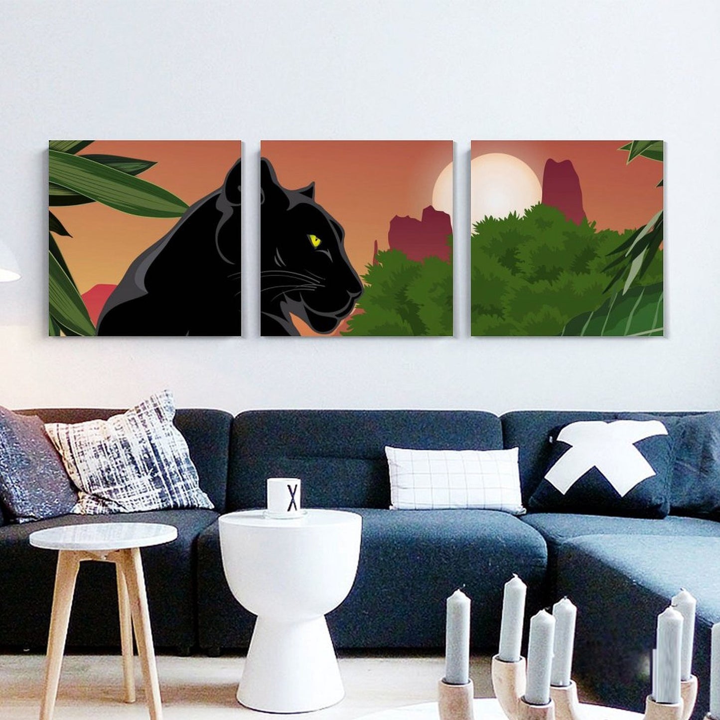 Custom Triptych Wall Art (Square Design) – Design Your Own