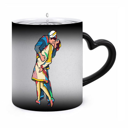 Custom Color Changing Mug with Heart Shaped Handle – Design Your Own