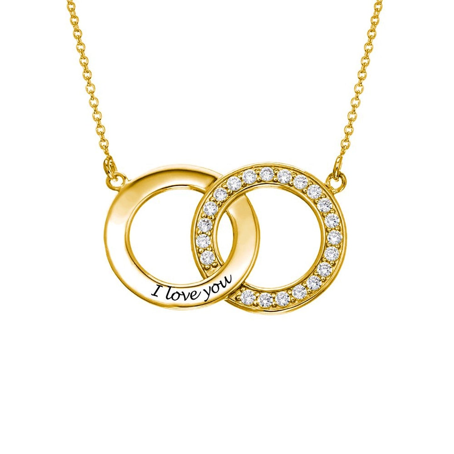 Custom Interlocking Circle Necklace – Design Your Own