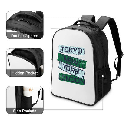 Custom 16" Dual Compartment Student Backpack – Design Your Own