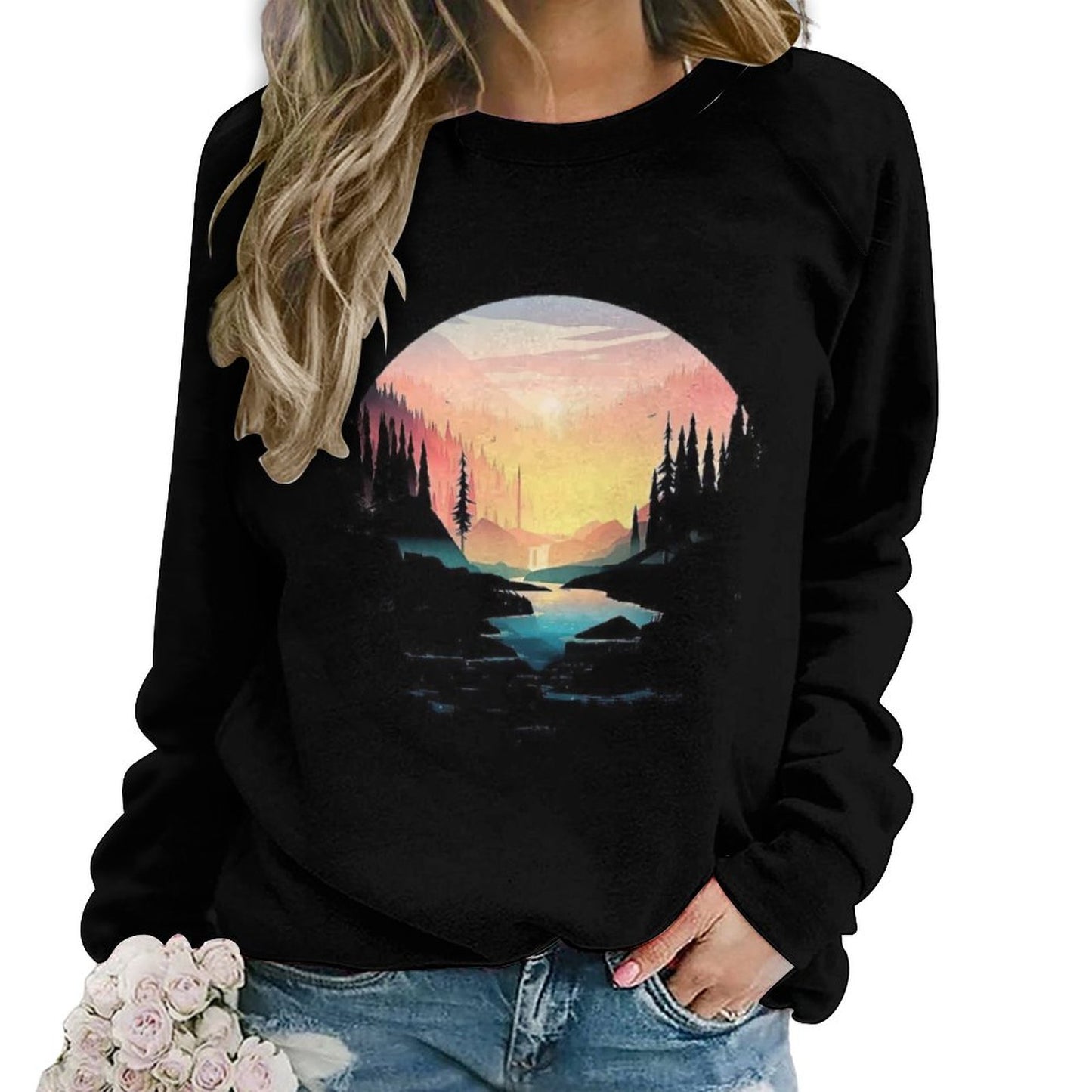 Custom Raglan Crewneck Sweatshirt – Design Your Own