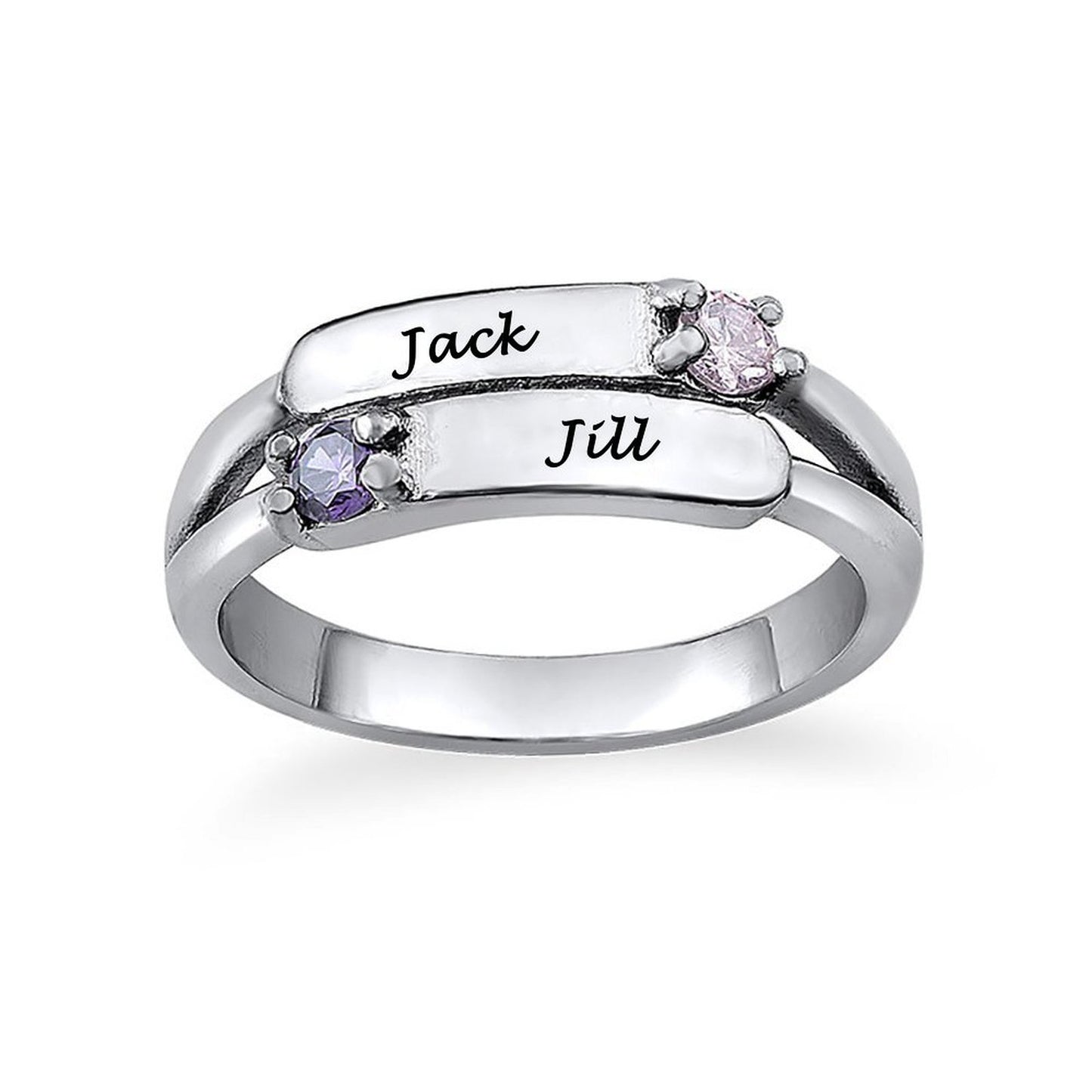 Custom Couple Name Ring – Design Your Own