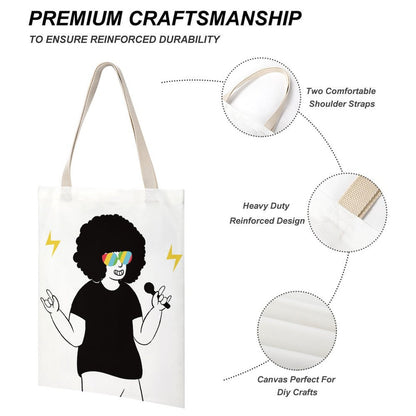 Custom Canvas Tote Bag (Single-Sided Print) – Design Your Own