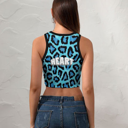 Custom Cropped Racerback Tank Top – Design Your Own