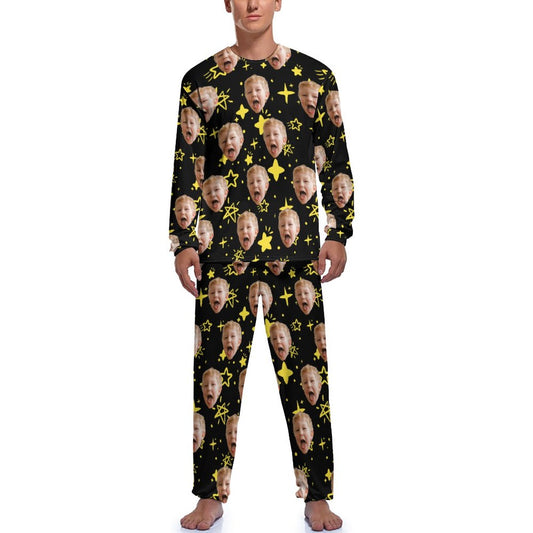 Custom Milk Silk Men's Pajama Set – Design Your Own