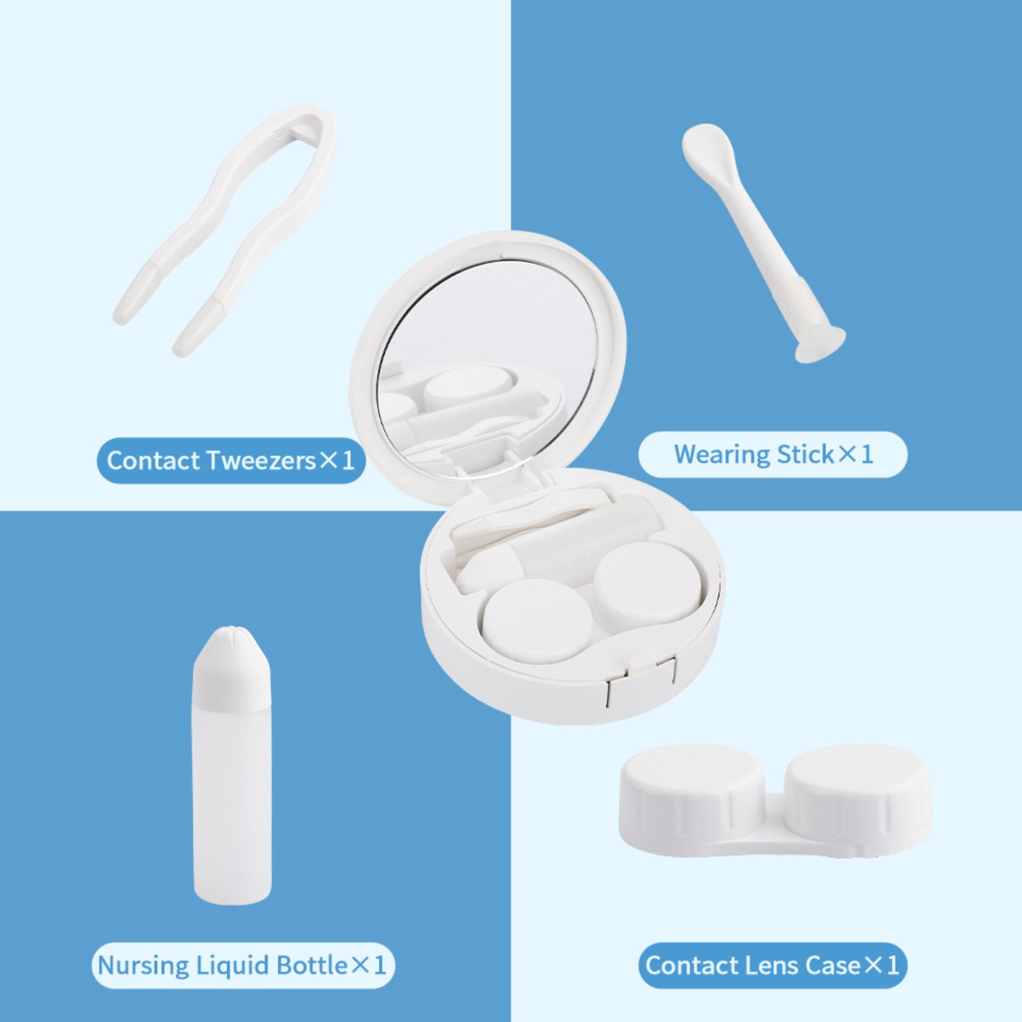 Custom Round Contact Lens Case – Design Your Own