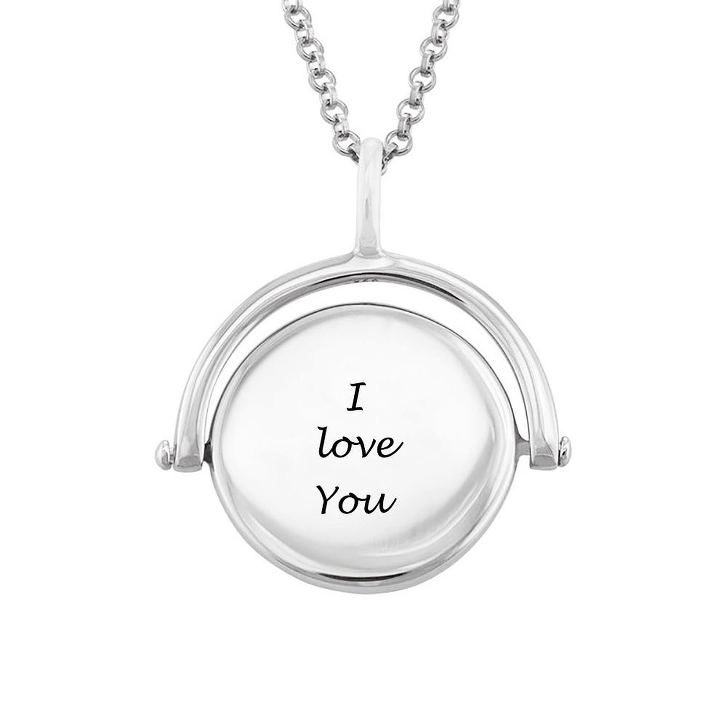 Custom Rotating Engraved Necklace – Design Your Own