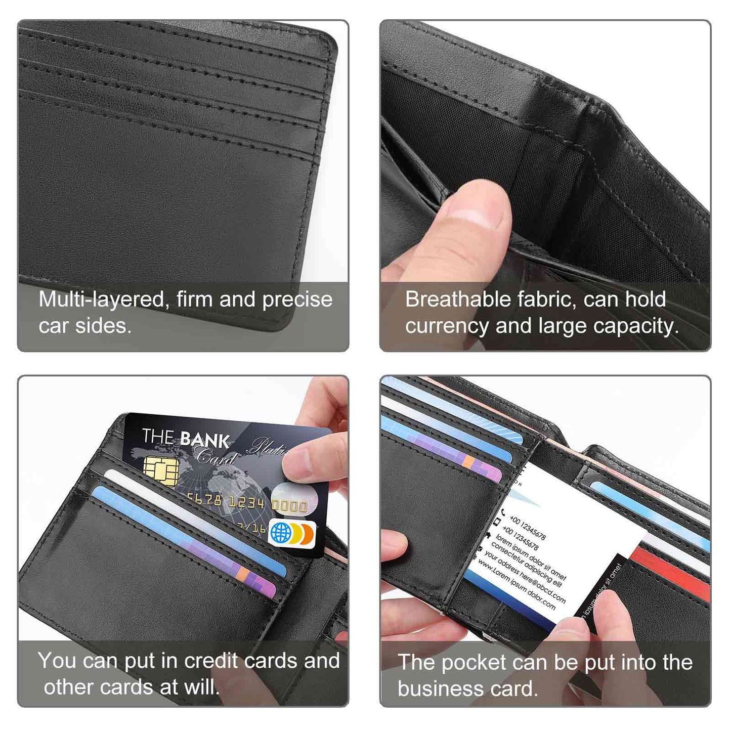 Custom Leather Wallet (Single-Sided Custom Image) – Design Your Own