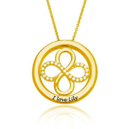 Custom Infinity Circle Necklace – Design Your Own