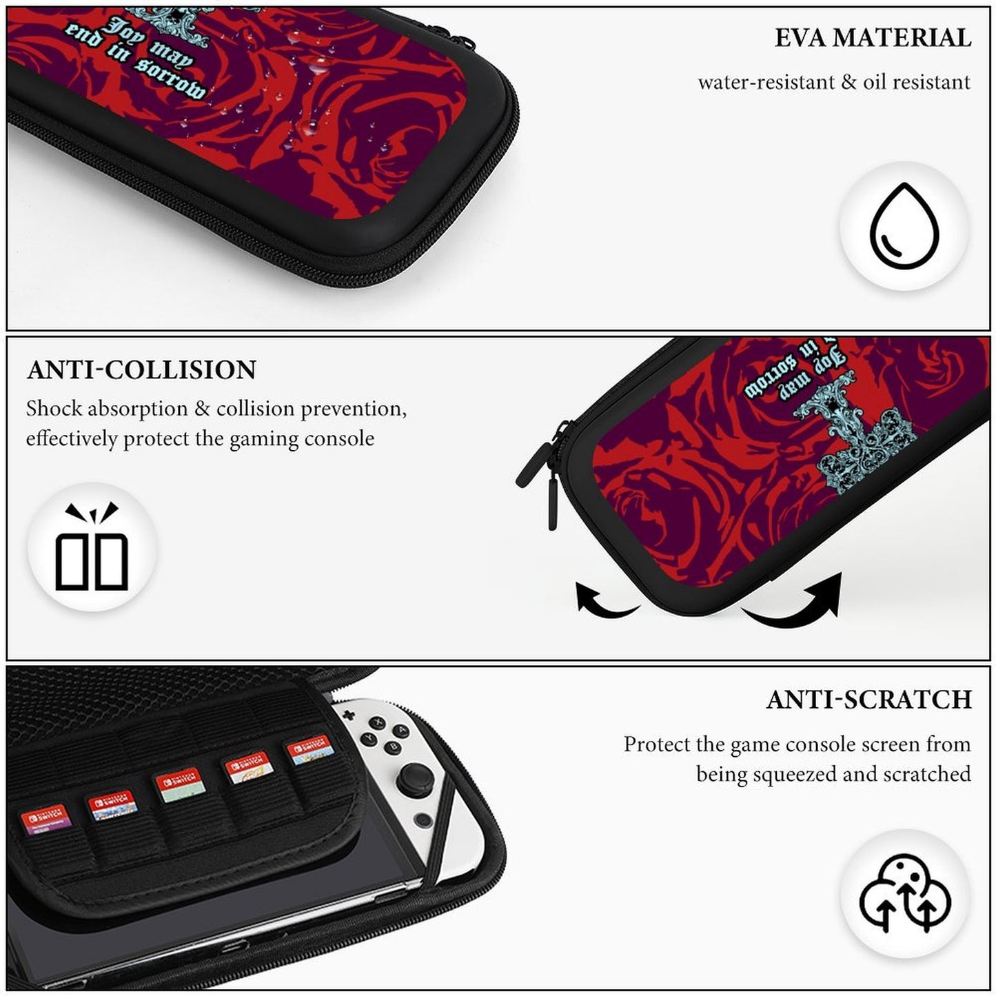 Custom EVA Switch Carrying Case (Double-Sided Same Design) – Design Your Own