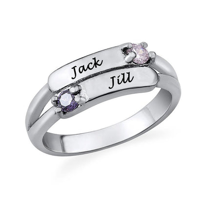 Custom Couple Name Ring – Design Your Own