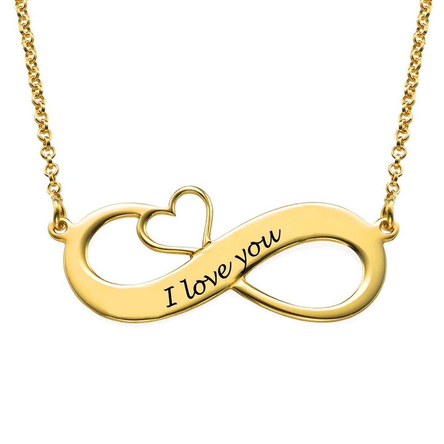 Custom Heart Infinity Necklace – Design Your Own