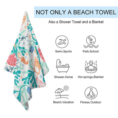 Custom Adult Beach Towels 130x80cm – Design Your Own