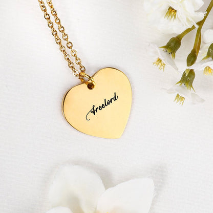 Custom Heart Necklace – Design Your Own