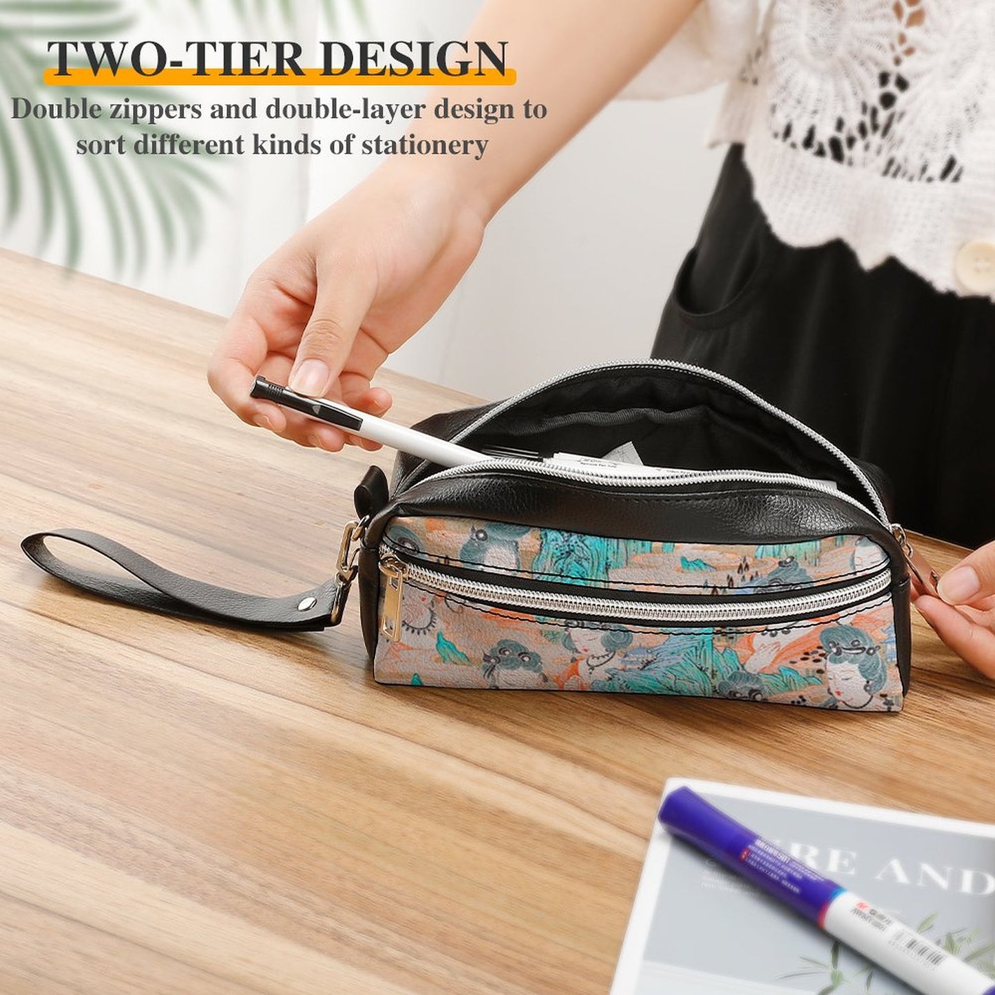 Custom Pencil Case/Small Makeup Bag (Symmetrical Design) – Design Your Own