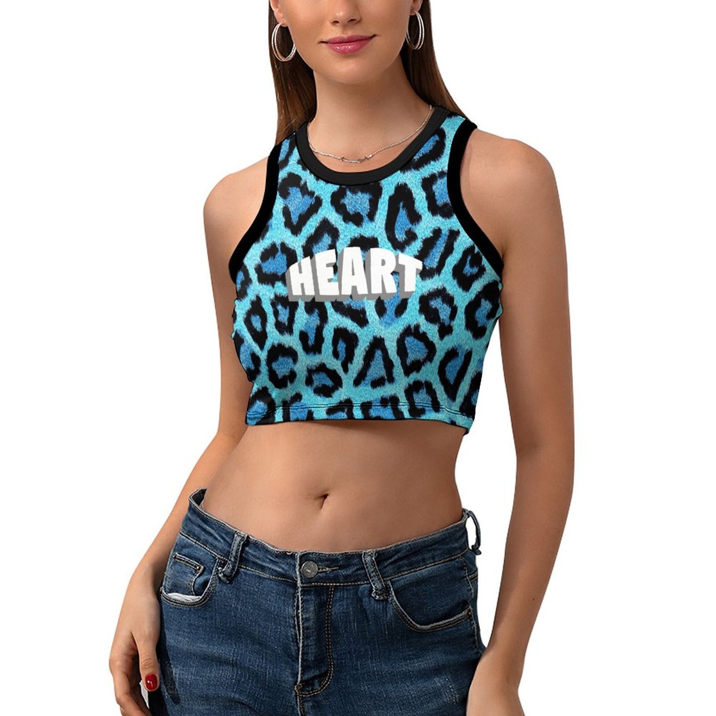 Custom Cropped Racerback Tank Top – Design Your Own